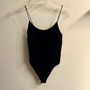Body Suit Black Slimming with Spaghetti Straps Great Condition No Tags Size M
